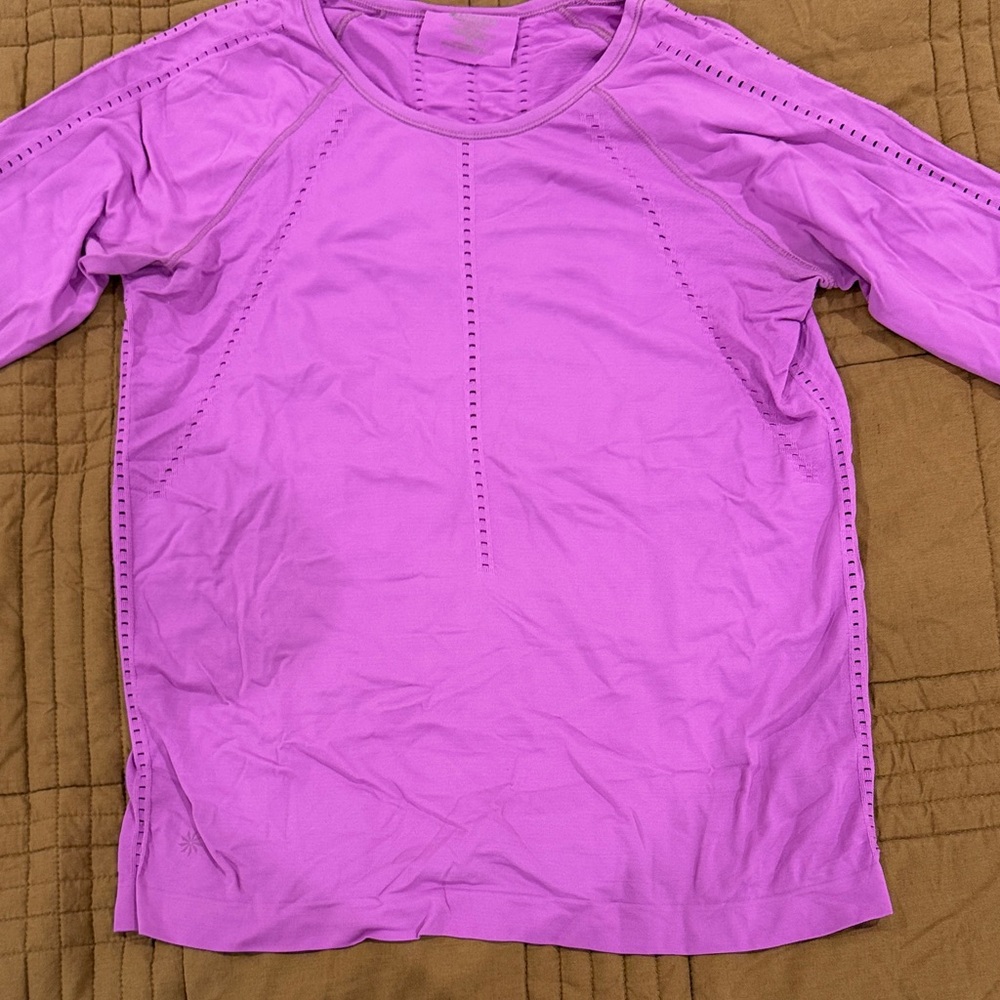 Athleta Lavender Long Sleeve Top
